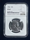 1962 Franklin Half Dollar 50C, 90% Silver, Proof, NGC PF67