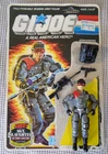 Vintage 1986 GI Joe Low Light V-1 Figure & Accessories + Card Back & File Card!