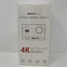 Dragon Touch Vision 3 Action Camera 4K Ultra HD Sports Cam 16MP WiFi NEW SEALED