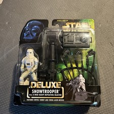 Star Wars Power Of The Force Snowtrooper Deluxe Green Card Action Figure Kenner