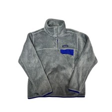 Patagonia Womens Re-Tool Snap-T Pullover Fleece Gray Blue 25442 Size M