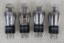 Tung-Sol 27 Vacuum Tubes Set of 4 Tested Good Condition