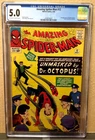 AMAZING SPIDER-MAN #12 CGC 5.0 - 1964 MARVEL - 3RD APP OF DOC OCTOPUS