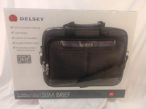 Delsey Slim Brief Helio Negocios Laptop Estuche de Viaje NUEVO EN CAJA NOS - Imagen 1 de 7