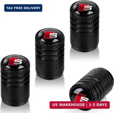 4pcs Tire Valve Stem Caps Compatible With Audi S Line S1 S2 S3 S4 S5 S6 S7 S8 S