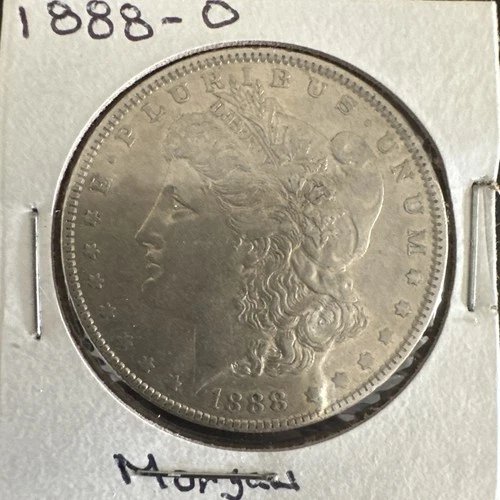 1888-O Morgan 90% Silver Dollar Rare Key New Orleans Mint Coin AU Details