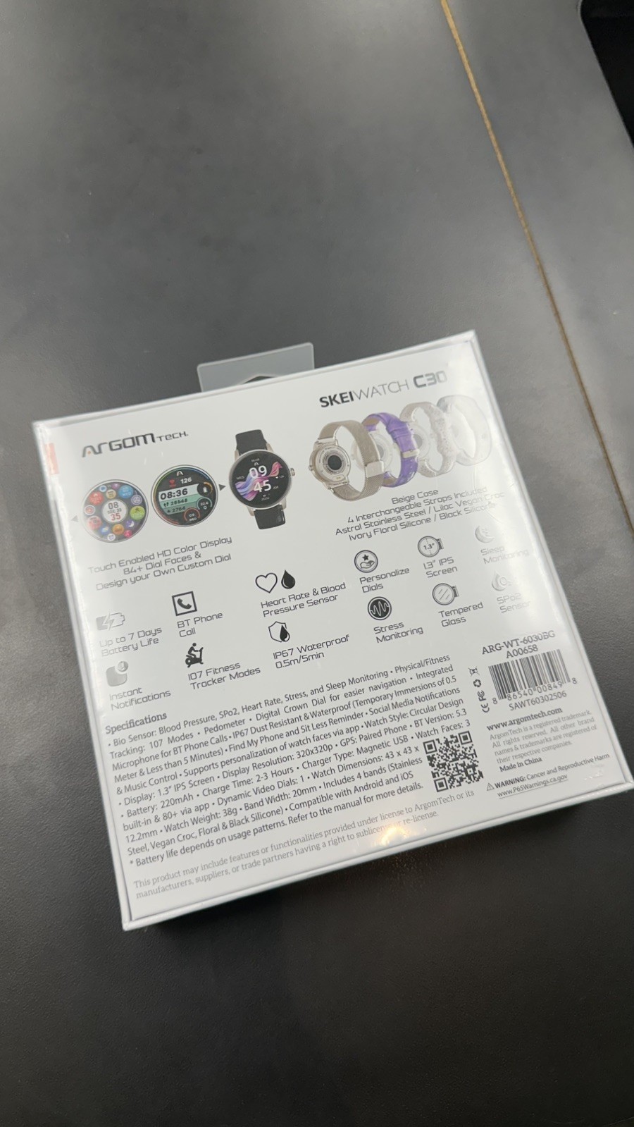 Argomtech Skeiwatch C30 , Bluetooth , 2