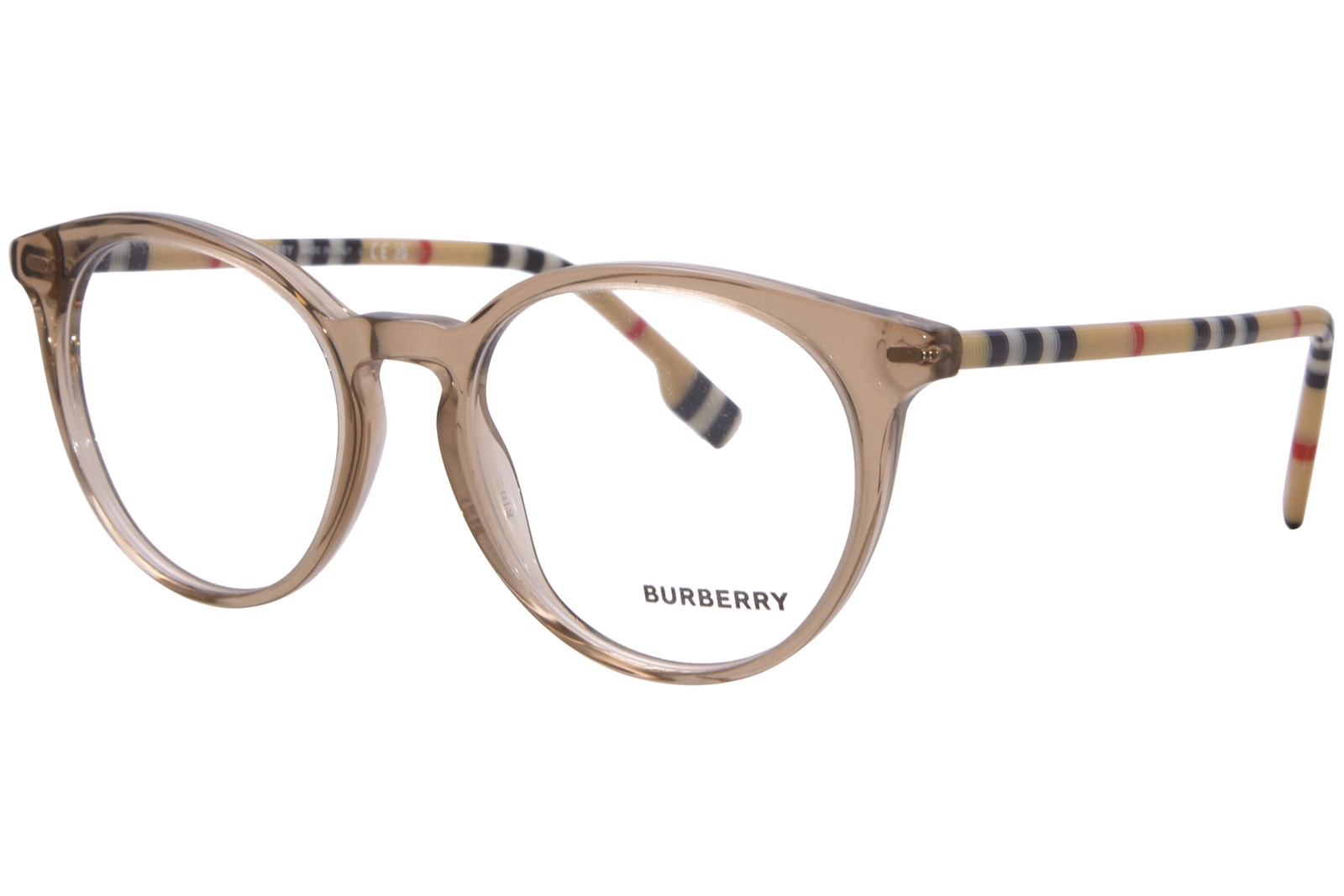 Burberry Chalcot BE2318 3856 Eyeglasses Women's Transparent Brown Full Rim 51mm