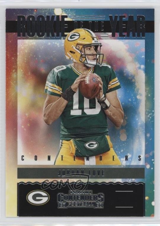 2020 Panini Contenders Rookie of the Year Contenders Jordan Love #RY-JLO RC