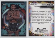 2024 Topps Finest UFC Rare Aqua Glitter Refractor Michael Morales #236