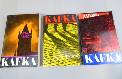 Lot of 3 by FRANZ KAFKA Amerika The Castle Definitive The Trial Schocken PB 70s