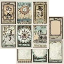 Stamperia Double-Sided Paper Pad 8"X8" 10/Pkg-Voyages Fantastiques, 10 Designs/1