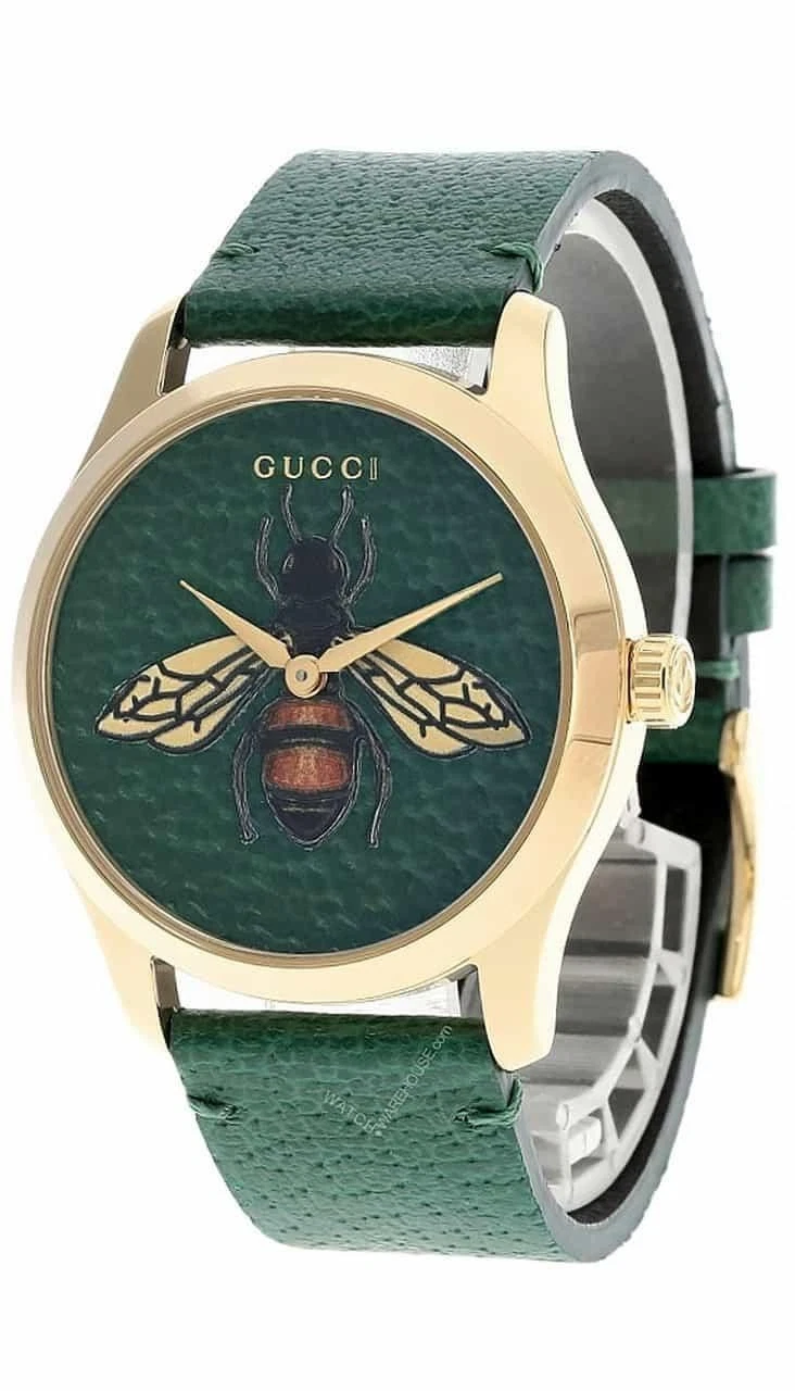 Montre unisexe Gucci G Timeless vert émeraude motif abeille   YA1264065A