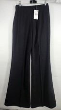 Mango Women's Size 4 Black High Waist Suit Trousers NWT Flare High Rise