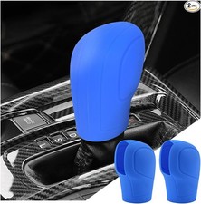 2 Pack Car Gear Shift Knob Cover, Anti-Slip Auto Knob Gear Stick Protector, Blue