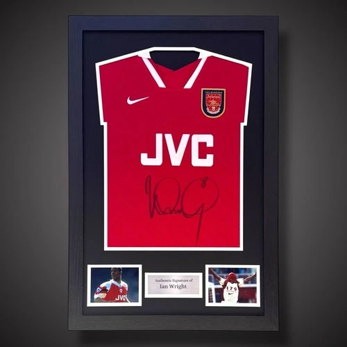 Ian Wright Arsenal Legend Hand Signed And Framed Football Shirt  With COA