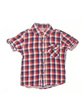 Appaman Boys Red Short Sleeve Button-Down Shirt 4T