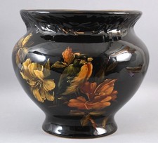 RARE Antique Bird Painting WELLER Art Pottery DICKENSWARE Planter Jardiniere