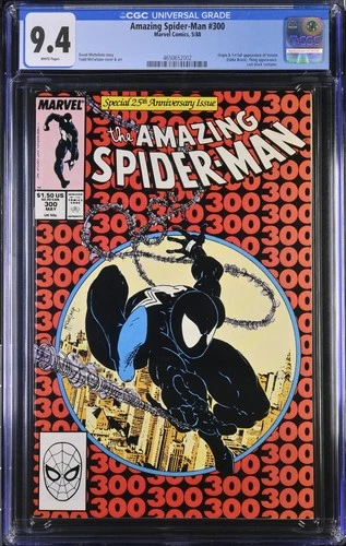 Amazing Spider-Man #300 CGC 9.4 Incredible Looking Book! 1st App of Venom 1988