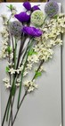 Artificial Flower Stems Bunch ~ Largest 36” Tall ~ Fabric / Plastic