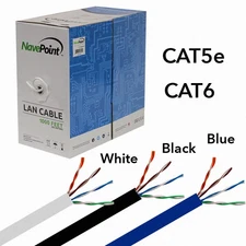 CAT5e 1000FT Blue 1-pack