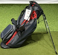 NEW Titleist Players 4 Double Strap Stand  Golf Bag Graphite/Dark Red - No Logo