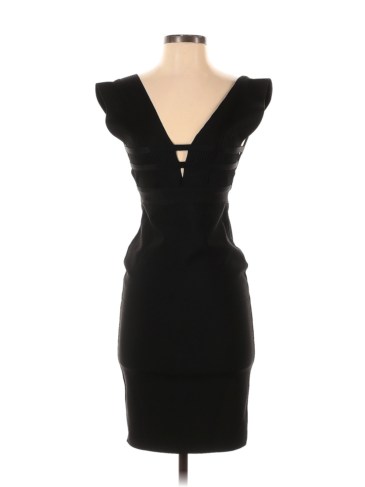 Bella Barnett Womens Black Cocktail Party Dress S-image
