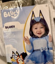 Bluey Infant Costume dress Spirit Halloween, Sizes 12-18 Months