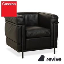 Cassina LC 2 poltrone in pelle nere