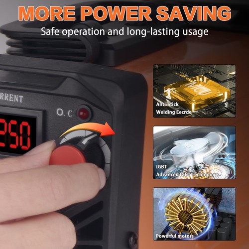 Máquina Soldadora Super Mini Stick, 110V 250A ARC Portátil MMA Máquina de Soldadura para... - Imagen 5 de 6