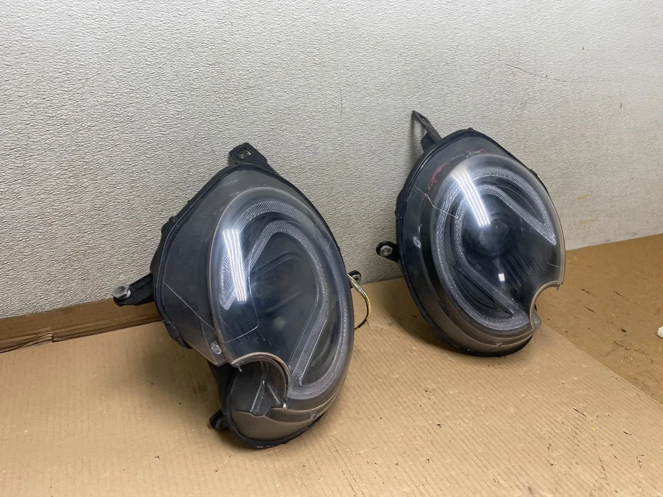 Juego de faros LED negros de xenón izquierdo+derecho Mini Cooper 2007 a 2013 u2601 DG Foto 3 de 4