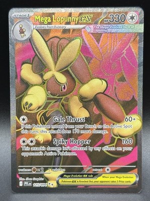 Mega Lopunny EX 115/094 Full Art Pokemon Phantasmal Flames NM -0146