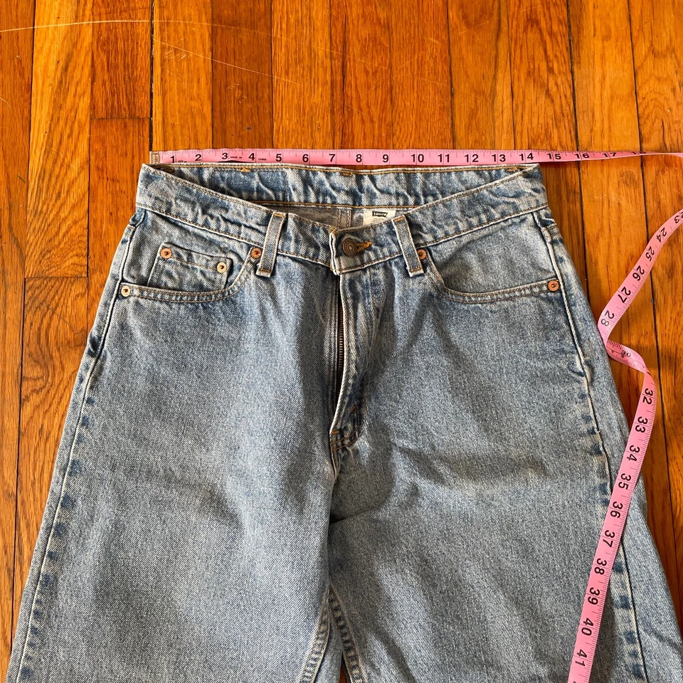 Jeans Levis 565 vintage años 90 holgados 30x28 (dobladillo) hechos en EE. UU. pierna ancha sueltos Foto 3 de 4