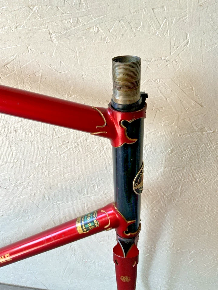 MOTOBECANE GRAND JUBILEE FRAME & FORK 60 CM REYNOLDS TUBING HURET DROPS FRENCH - Image 3 of 4