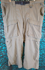BOY SCOUTS AMERICA CONVERTIBLE PANTS WOMENS XL GREEN SWITCHBACKS BELTED READ 