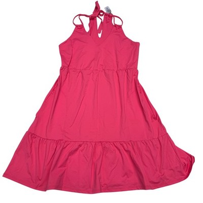 NWOT Tommy Bahama Women's Hot Pink Activewear Double Strap Spa Dress, Size S
