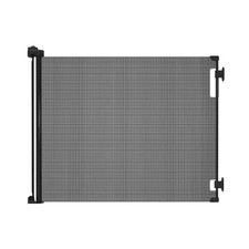 33 In. Tall X 71 In. W Retractable Baby Gate Black
