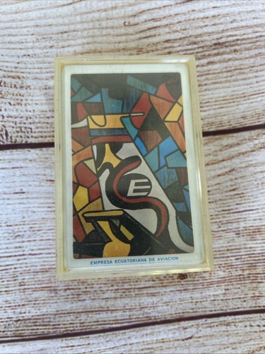 Seltene Ecuador Airlines Spielkarten, Empresa Ecuatoriana De Aviacon Vintage - Bild 1 von 3