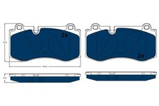 TRW Bremsbeläge Bremsbelagsatz Vorne für Mercedes-Benz S-Klasse W221