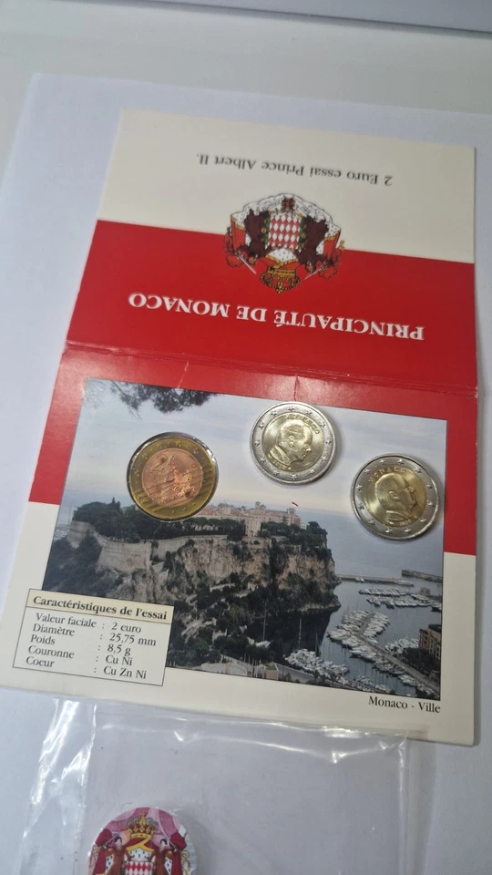 2€ 2024,2012 ,2005 MONACO BANKFRISCH VORZÜGLICHER ZUSTAND - Bild 3 von 4