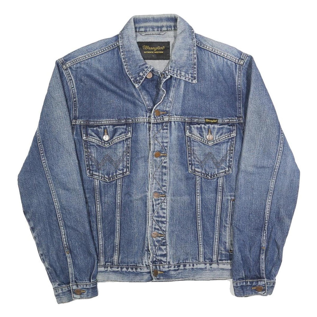 Authentic Western Wrangler Herren Jeansjacke Blue Black Wrangler