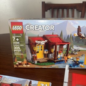 Retired Lego Creator 3n1 Outback Cabin Complete With Box And Books