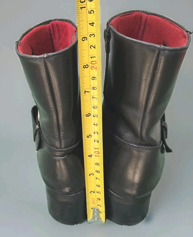 Botas Durango Engineer para mujer talla 10 M cuero engrasado negro cremallera y hebilla RD3450 Foto 3 de 4