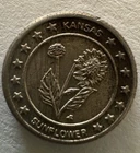 925 Silver Franklin Mint Art Round State of Kansas