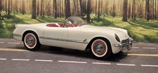 1/18 Autoart 1953 Chevrolet Corvette Polo White Diecast **READ**