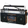 SuperSonic SC-3201TBTWOD Bluetooth Retro 4 Band Radio Cassette USB Wood