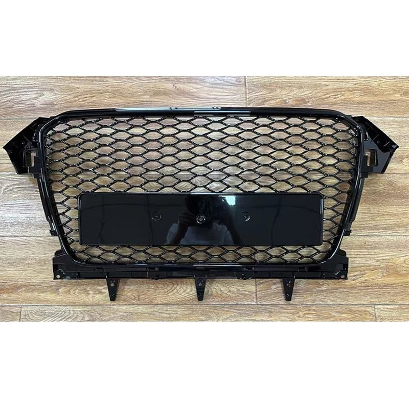 Parrilla de malla negra para parachoques delantero de 1 pieza para Audi A4 Allroad RS 2013-2015 estilo Foto 2 de 4