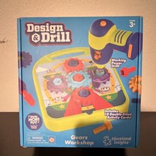 Educational Insights Design  Drill Gears Workshop Tool Set Ages 3-5 EI-4104