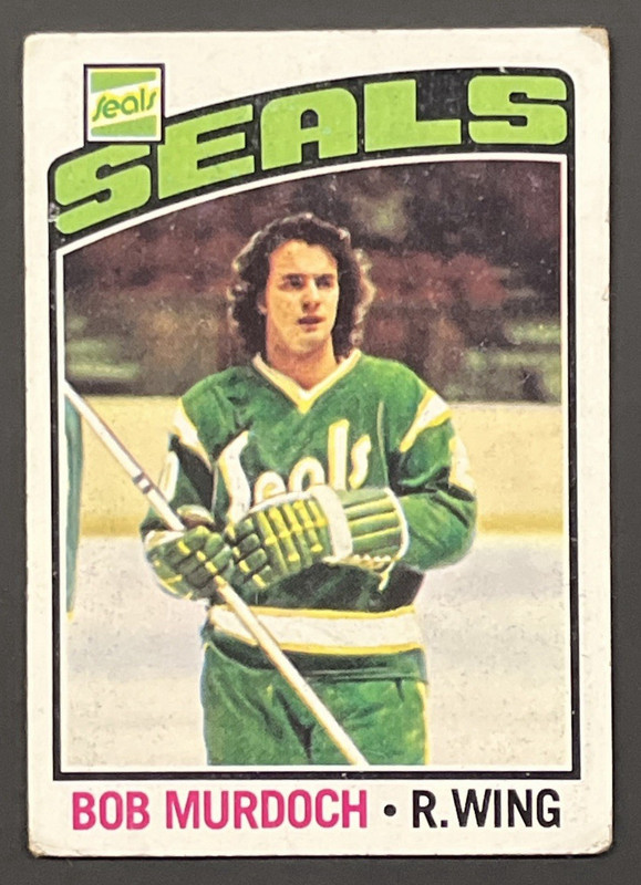 Topps Bob Murdoch #54 California Golden Seals NHL Ice Hockey Card 1976