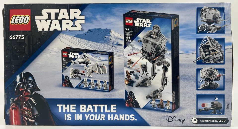 LEGO Star Wars - 2 Boxes, 3 Sets - 66775 Hoth Combo & 75298 AT-AT Vs Tauntaun - Image 3 of 4